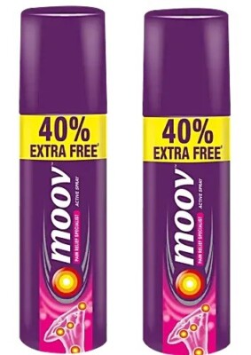 2 X Moov Pain Relief Spray 35g, for Back, Joint, Knee & Muscle Pain,