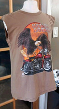 Vintage Harley Davidson Eagle Motorcycle T-Shirt Mens Sz M Sleeveless H.D. 90  s