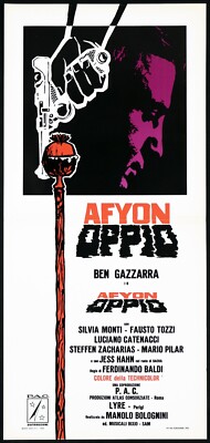 AFYON OPIO F. BALDI 1972 SICILIAN CONNECTION PLAYBILL POSTER 1ST TYPE POSTER