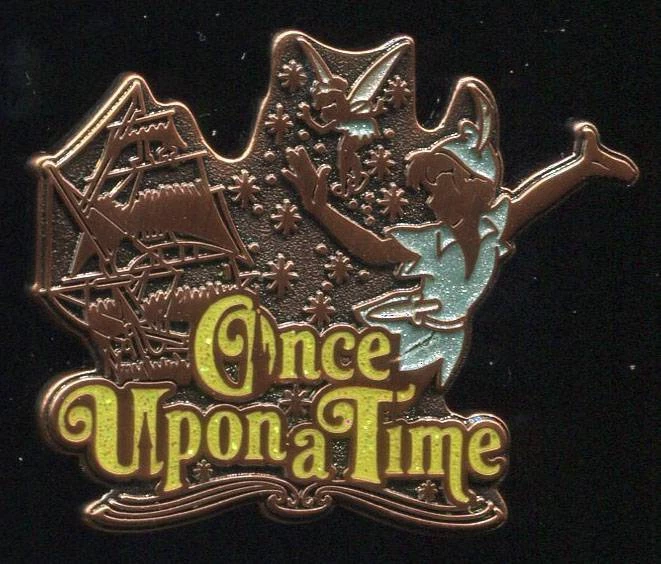 TDL Tokyo Once Upon A Time 5 Pin Set Peter Pan & Tinker Bell Disney Pin 101388