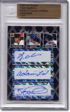 Yung-Chi Chen * Adam LIND * Brandon Wood * Rookie Autograph BGS Auto RC 1/3
