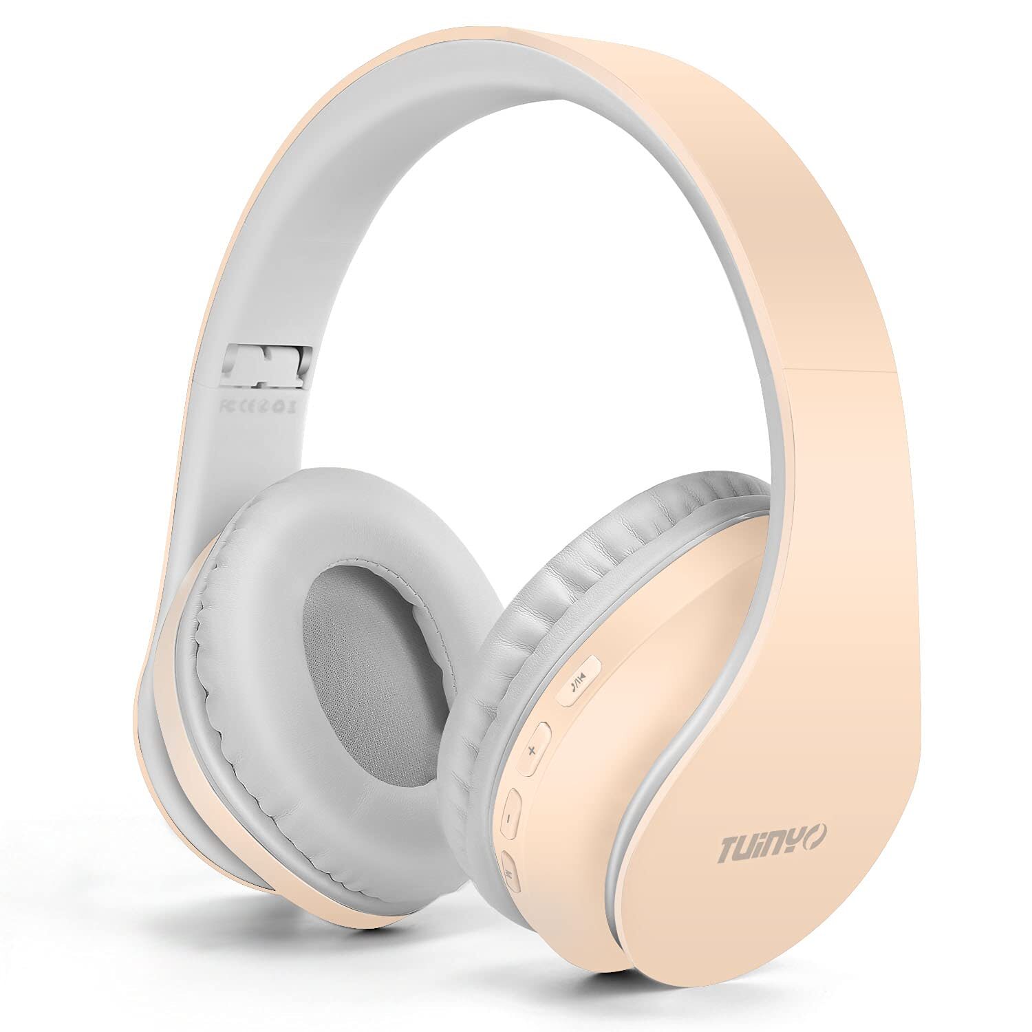 TUINYO Foldable Over-Ear Bluetooth Headphones with Mic Wireless for Music & Calls