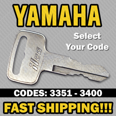 Yamaha Motorcycle Replacement Key Cut to Your Code 3351 - 3400