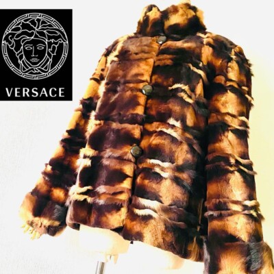 Gianni Versace Couture Fur Jacket Coat Size M | eBay