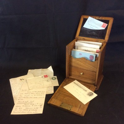 A Lovely Antique Country House Desk Stationery Writing Box