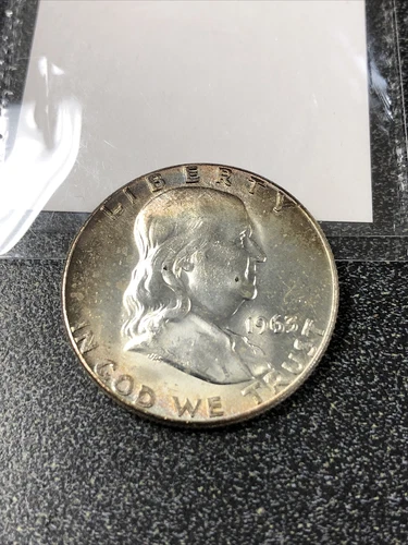 Choice Unc 1963 Franklin 50C Gem BU