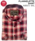 Mens Flannelette Long Sleeve Shirt 100% Cotton Check Navy M,L,XL,2XL,3X,4X,5X,6X