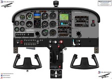 Cessna 172 Cockpit Poster - C172 Skyhawk SP Nav II + MFD with Garmin G5