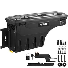 Vevor Truck Bed Storage Box Lockable Pivot For Dodge Ramtundra Driverpassenger