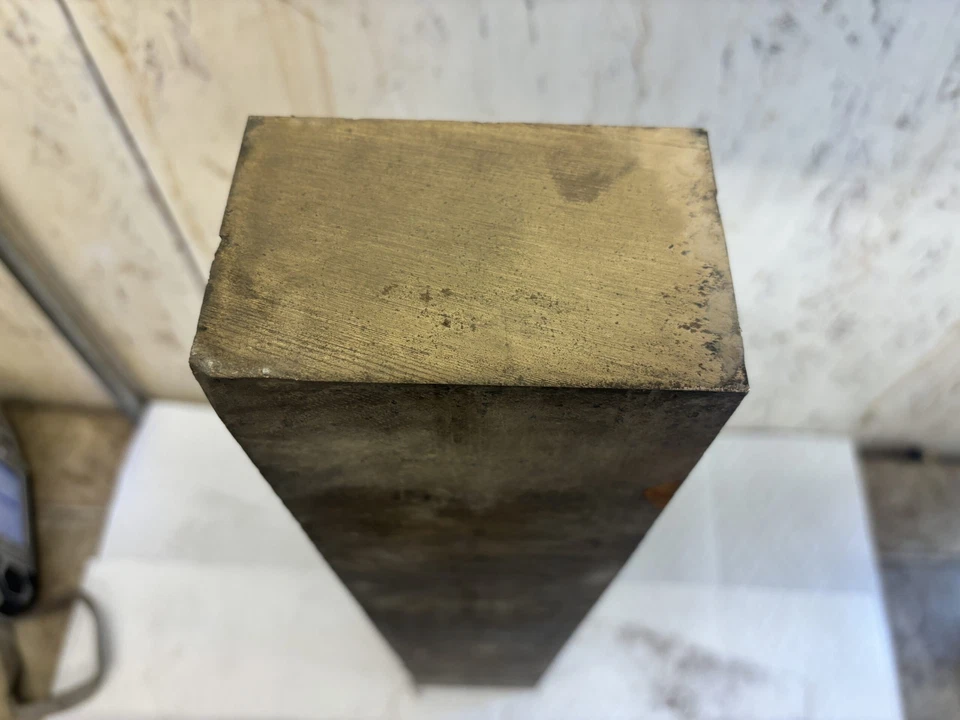 954 Aluminio Bronce Barra Stock 4.0625" x 2.5625" x 23" Torno Piezas Mecanizado Foto 3 de 4