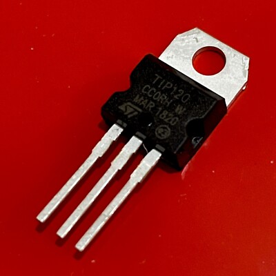 [2x] TIP120 STM Darlington NPN Silicon Power Transistor 60V 5A 65W TO-220