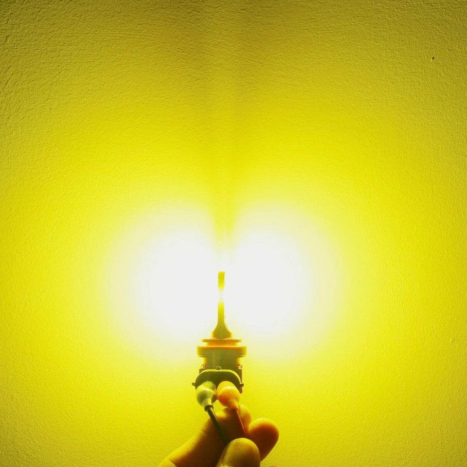 Bombilla antiniebla LED HB4 ALLA LIGHTING para Toyota Honda, brillante 3000K amarillo dorado Foto 3 de 4