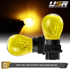 3157 / 3457 Dual Filament Natural Yellow Halogen Bulbs Pair