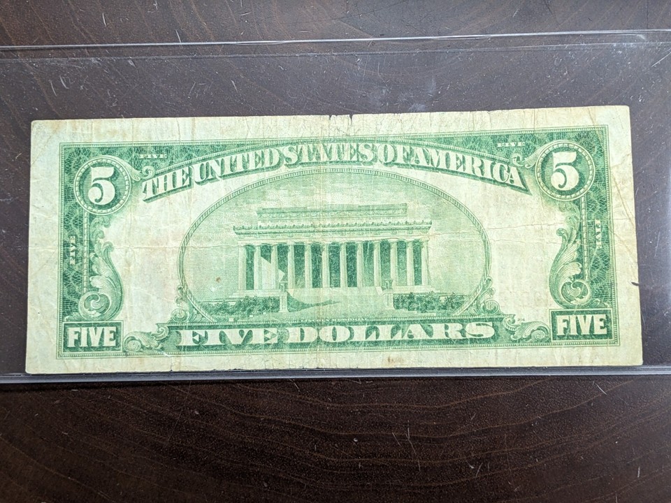 FR. 1850K 1929 5 FEDERAL RESERVE BANK NOTE DALLAS, TEXAS eBay