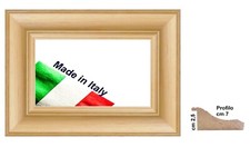 Natur Holzrahmen Schale für Bilder Fotos Drucke Gemälde Dicke cm 7