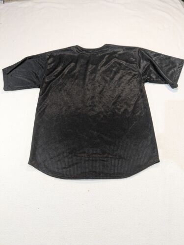 Sean John Baseball Jersey Black Blue Large Champion VTG Y2K Rap 2000s Embroidery - Picture 4 of 8