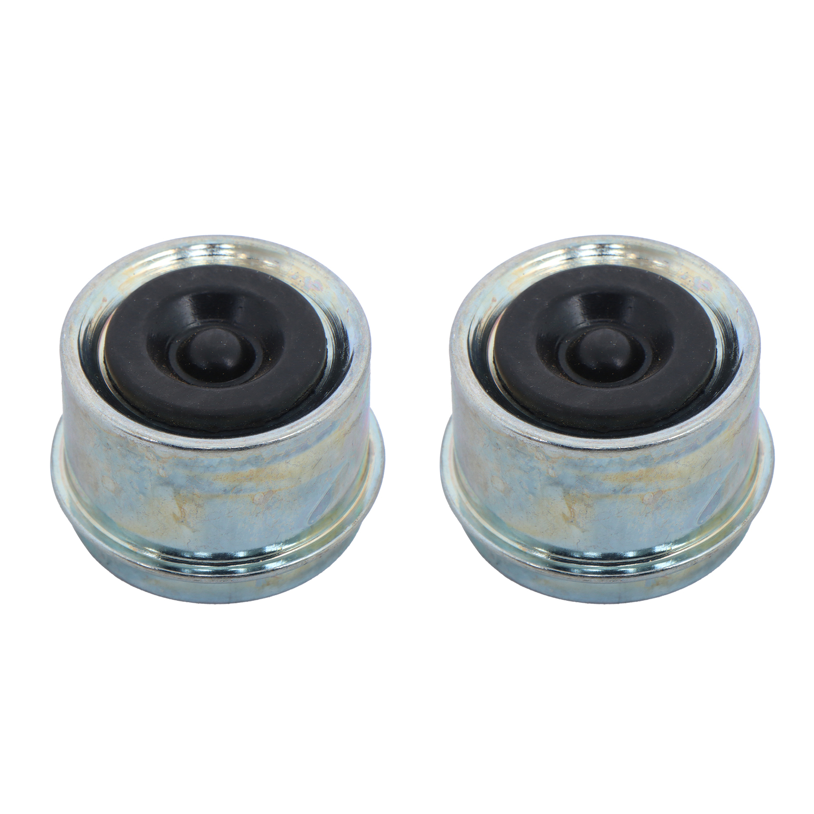 Set of 2 Trailer Axle Kits With 4 on 4" Bolt Idler 1" Hub & Round Bt8 Spindle