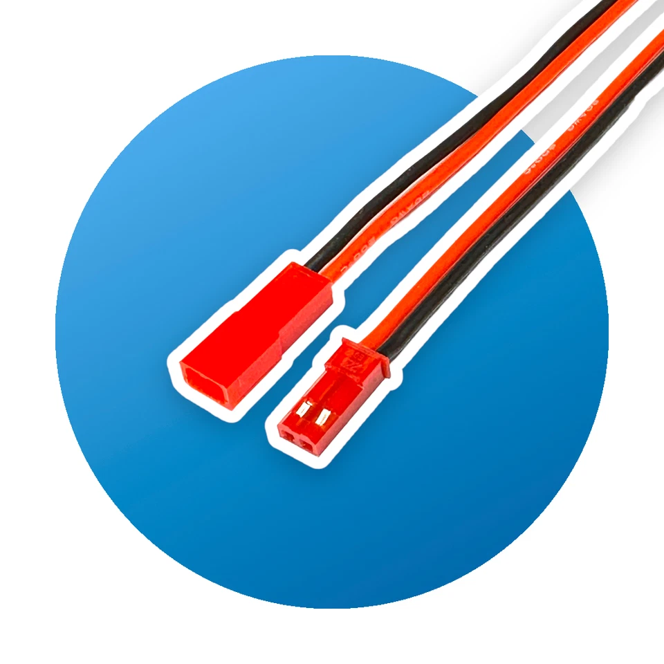 ✅ JST BEC Stecker Buchse 10cm 15cm 20cm 30cm Kabel Lipo Akku 20AWG 2 4 5 10 20 ✅ - Bild 4 von 4