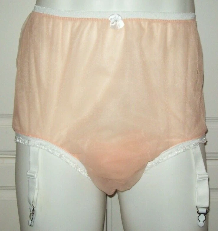 PANTY MANGA MARICÓN MELOCOTÓN Nylon Transparente HOMBRE 2 CAPAS * LIGAS * 28-42 Cintura ** Foto 2 de 3