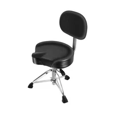 Drum Throne with Backrest Padded Hydraulic Drum Chair Height Adjustable Drum ...