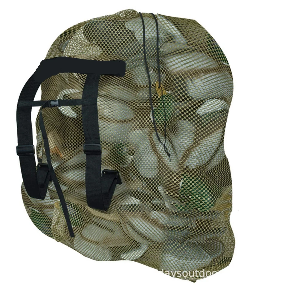 30x40" Mesh Duck Goose Decoy Bag w/ Draw String - Bird Hunting Gear Hunter Green - Image 4 of 4