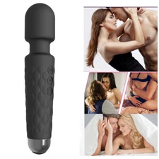 Powerful Mini Multi-Speed Magic Massager Wand Massage Full Body USB Rechargeable