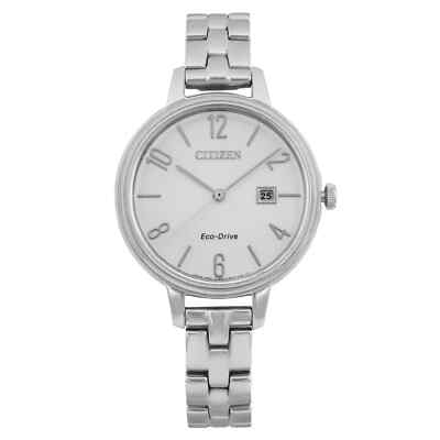 Citizen Womens EW2440-53A Eco-Drive Chandler 31mm Stainless Steel Date Watch