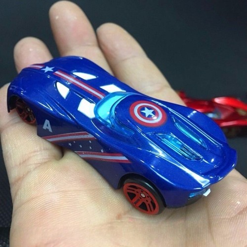 Pacco Avengers Lotto Macchina Super Eroe Veicolo Giocattolo Ferro Man Capitano - Foto 6 di 10