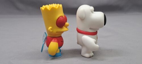 The Simpsons Fly Bart Kidrobot X Treehouse Of Horrors 3" Mini Figure + Brian - Picture 2 of 8