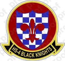 STICKER USN HS  4 Black Knights