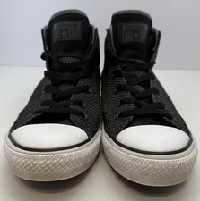 Men's 8 Women's 10 Black Converse CTAS Syde Street Mid Thunder Black White Sneak