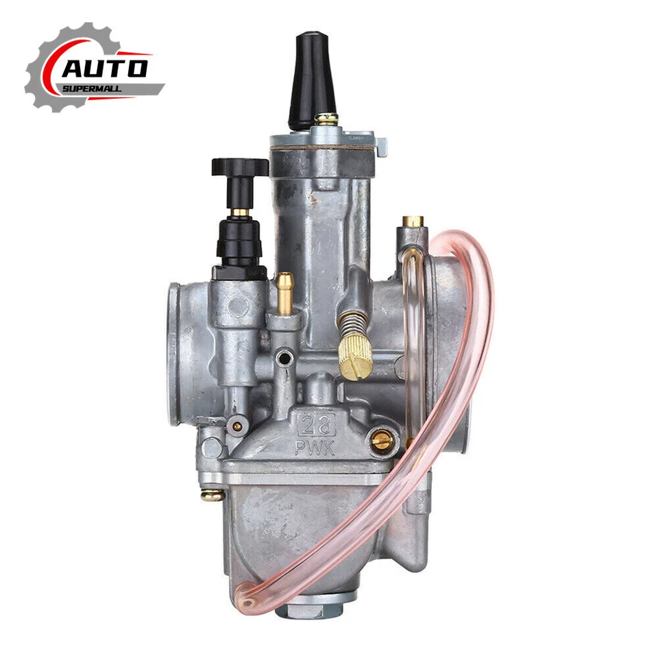 Racing Flat Side Carburetor For Yamaha DT 100 125 175 YT175 YZ80 YZ85 PWK 28mm - Image 3 of 4