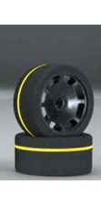 BSR Racing BXRF1013-SPEC 1/10TH Pan SILVER SPEC FRONT Legend Foam Tire YELLOW ST