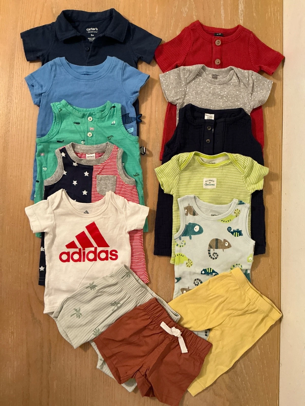 Carter's Gerber Old Navy Other Infant Boys Clothing Lot of 13 Size 0-3, 3 Months