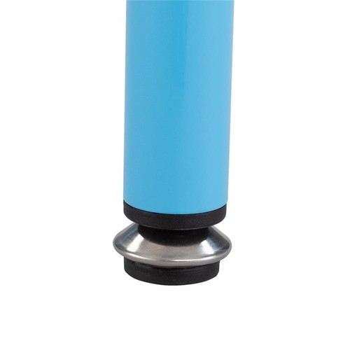 Safco Steel Guest Stool in Glossy Blue - 15.5"W x 15.5"H - Picture 4 of 7