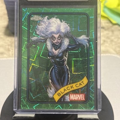 Black Cat Hulk Green Lazer Refractor /99 2025 Topps Chrome Marvel