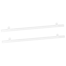 4 Set PVC Poster Hanger Rail Strip 45cm/18inch with Clips