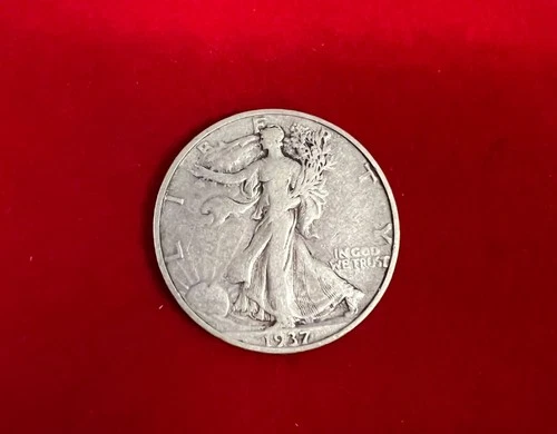 1937 S Walking Liberty Half Dollar  Circulated but good condition.