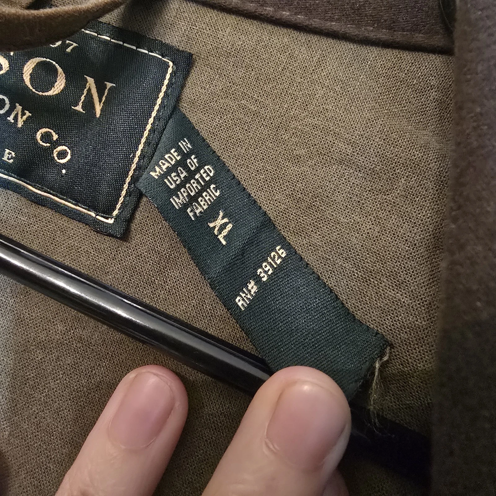 Vintage Filson Cover Cloth Mile Marker Coat XL Brown Waxed Jacket Made In USA - product detail image 3