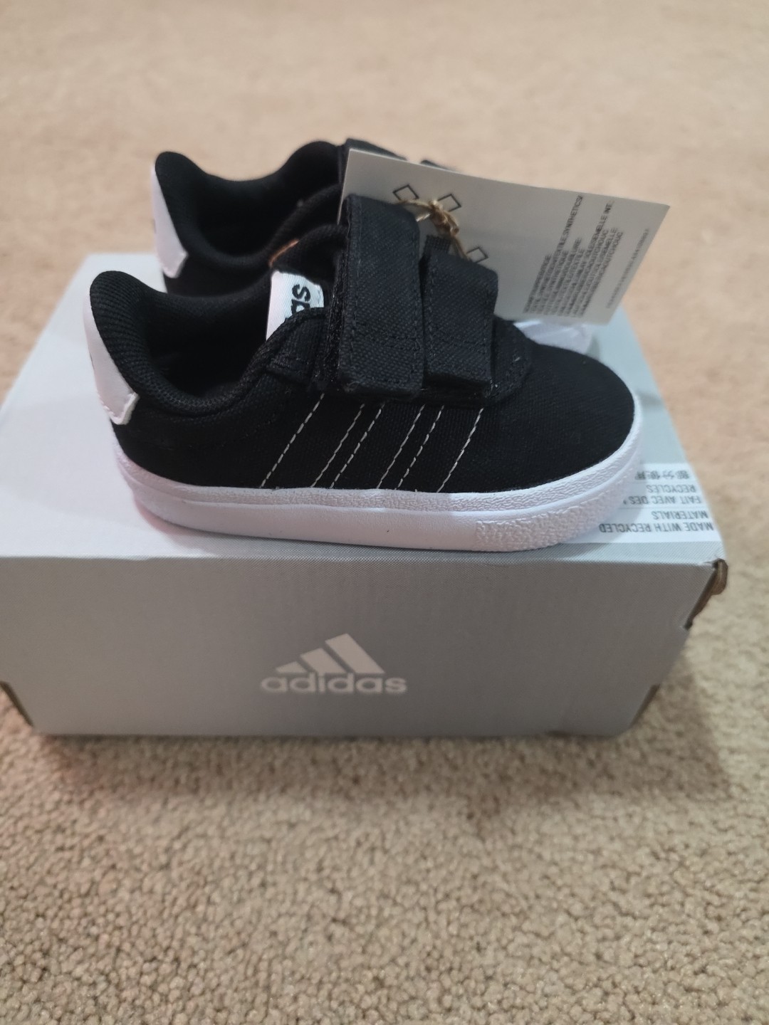 NIB Baby Adidas Vulcraid3R Cf1 Shoes