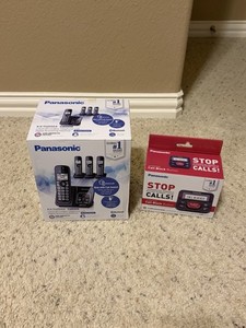 Panasonic KX-TGD564M DECT 6.0 Cordless Phone + Panasonic Call Blocker KX-TG3101B