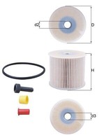Mahle KX 85D Kraftstofffilter FüR CitroËN,Fiat,Lancia,Peugeot,Suzuki