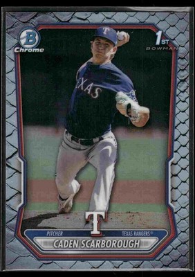2026 Bowman #BCP-17 Caden Scarborough Chrome Prospects Reptilian Refractor