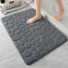 Bathroom Mat Rug, Memory Foam Bath Mat, Non-Slip Bathroom Floor Mats, Cobbleston