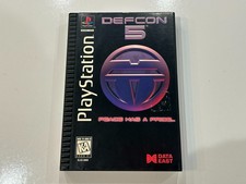 Defcon 5 Long Box (PlayStation PS1, 1995) CIB Complete with Manual + Foam VG!