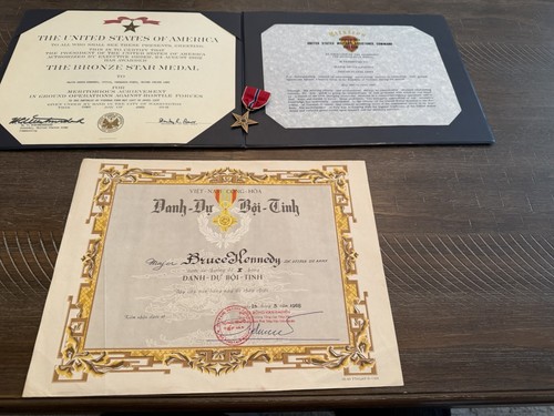 Vietnam  Bronze star  Certificates SGN Westmoreland 1968  -MACV VN Honor Doc