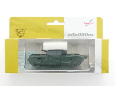Herpa 744430 Minitanks 267 Churchill III Panzer 1:87 WIE NEU OVP 1611-09-18 - Bild 1 von 2