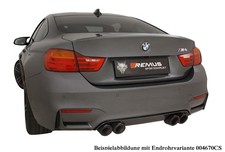 Remus Sportauspuff+Klappenstrg BMW 4er M4 F82 F83 je 2x102mm scharfk. schwarz