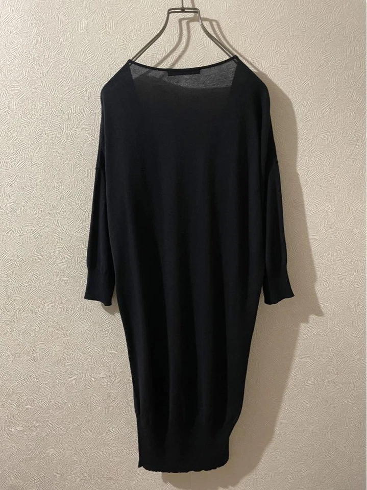 VESTIDO DE PUNTO USADO HECHO EN FRANCIA BALENCIAGA CUELLO EN V / ACEPTABLE Foto 2 de 4