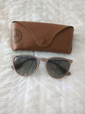 Rayban Erika RB4171 Sunglasses Taupe Matte Sand Wire Frame Brown Gradient Lens